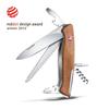 VICTORINOX Ranger Wood 55 Swiss Army Knife for Outdoor Large Locking Bottle Compact Emergency and Knife Knife, Multi-Function Activities, Blade,