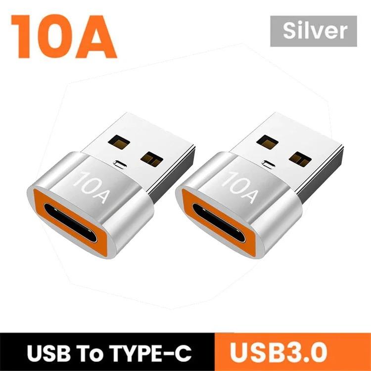 USB 3.0 Type-C Data Adapter Type C 10A OTG USB C Male To USB Female Converter For Macbook Xiaomi Samsung S20 Fast OTG Connector