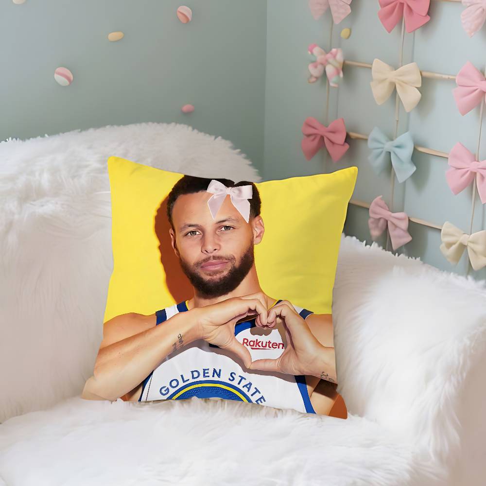 

S-Stephen C-CurryS Pillow Case Throw Pillow Cover Nordic Vintage Style Cushion Covers Home Living Room Sofa Couch Seat 16x16Inch