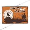 Hunting Metal Sign Tin Retro Hunter Plaque Iron Painting Hunt Poster Shop Vintage Wall Art Decoration Home Plates 20x30cm