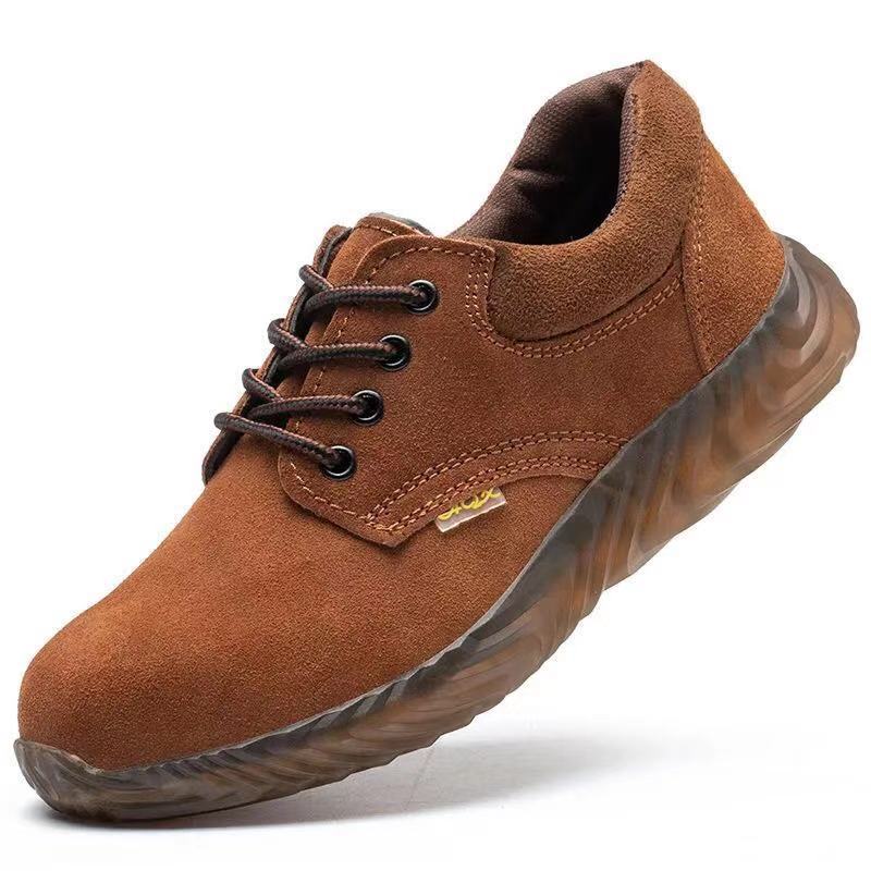 Labor Insurance Shoes Men's Anti-smashing and Anti-puncture Beef Tendon Sole Breathable Welding Work Shoes