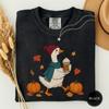 Just a Fall Goose Tshirt, Silly Goose Autumn Shirt, Funny Goose Gift, Cozy Goose Tee, Fall Goose Tee, Fall Tee, Cozy Fall Gift