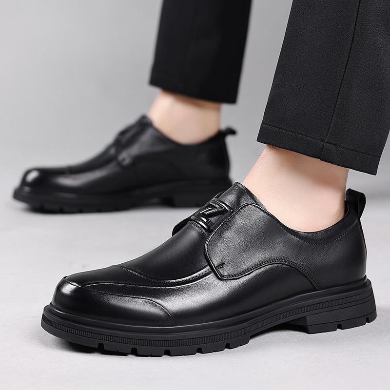 The First Layer Of Cowhide Formal Leather Shoes Men'S Business Leather Casual One-Pedal Men'S Shoes Commuting High-End Single Shoes Men