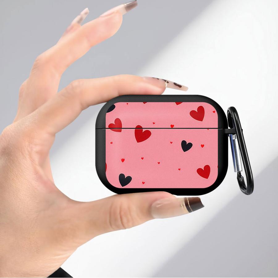 Retro Liebe Rot Schwarz Hülle Für Airpods 2 3 4 Pro2 Pro3 Pro 1 Weiche Kopfhörerhüllen Abdeckung