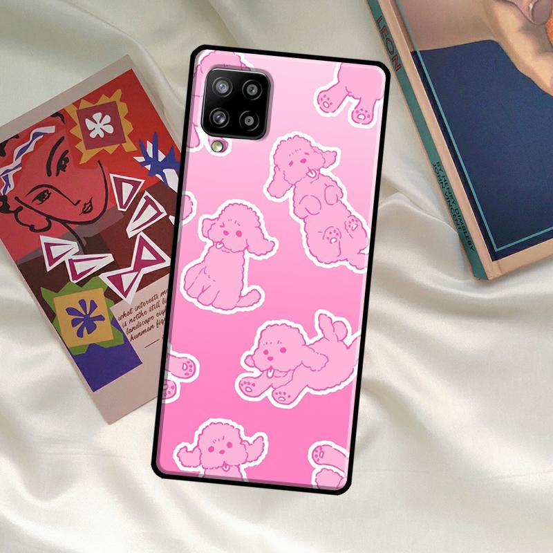Poodle Dog Case For Samsung Galaxy A54 A06 A05 A16 A26 A36 A56 A53 A32 A52 A33 A13 A55 A35 A15 A14 A34
