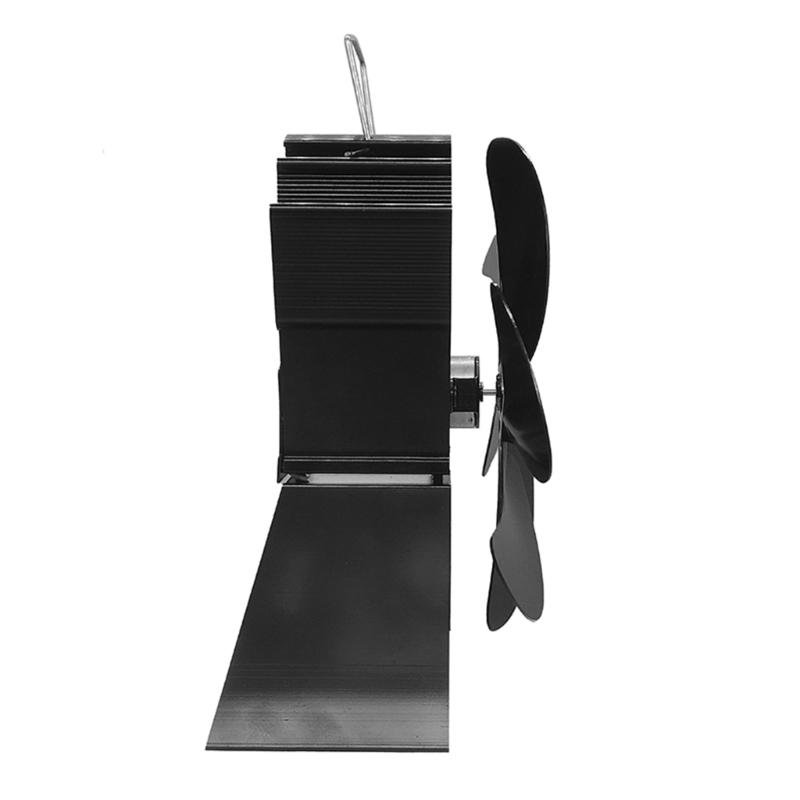 6 Blade Fireplace Heat Distribution Stove Fan Log Stove Thermal Power Quiet