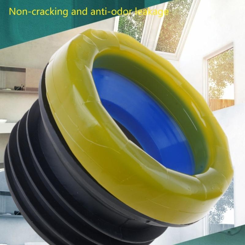 Toilet Bowl Gasket Flange Rings Toilet Spill Sealing Rings Floor Outlet Drain Pipe Flange Rings Easy Installation