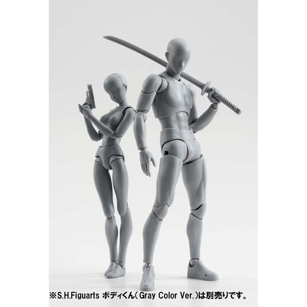 Tamashii Nations S.H. Figurearts Body-chan DX Set Gray Color Ver. Movable Figure 135mm ABS PVC
