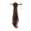 Hair Stick Claw Clip Ponytail Wig Bamboo Hairpin Wig Braid Ponytail Braided Side Ponytail  Women