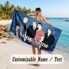 Custom Name Large Beach Towel,Arctic Monkeys Quick Absorbent Towel For Outdoor Travel Poolside