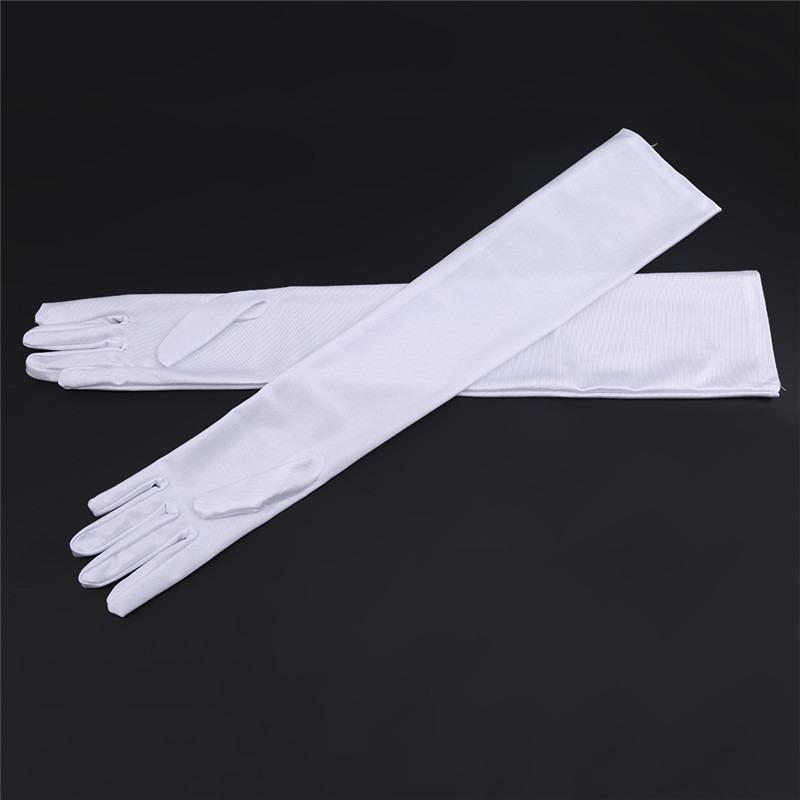Fashion Women's Mittens Long Gloves Autumn Winter Fashion Solid Colors Female Satin Opera Evening Party Prom Costume Glove