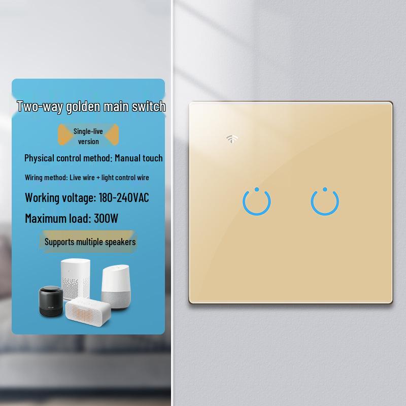 Zhengshang C4 Graffiti Smart WiFi+RF Switch, EU Standard, Voice-Controlled for Alexa & Google.