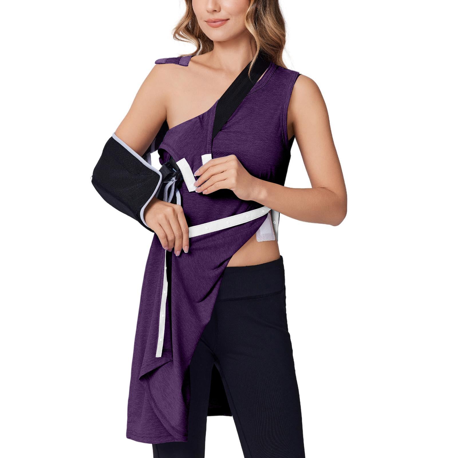 Женское цветное послеоперационное платье, полностью разрываемое, без рукавов, платье-жилет M