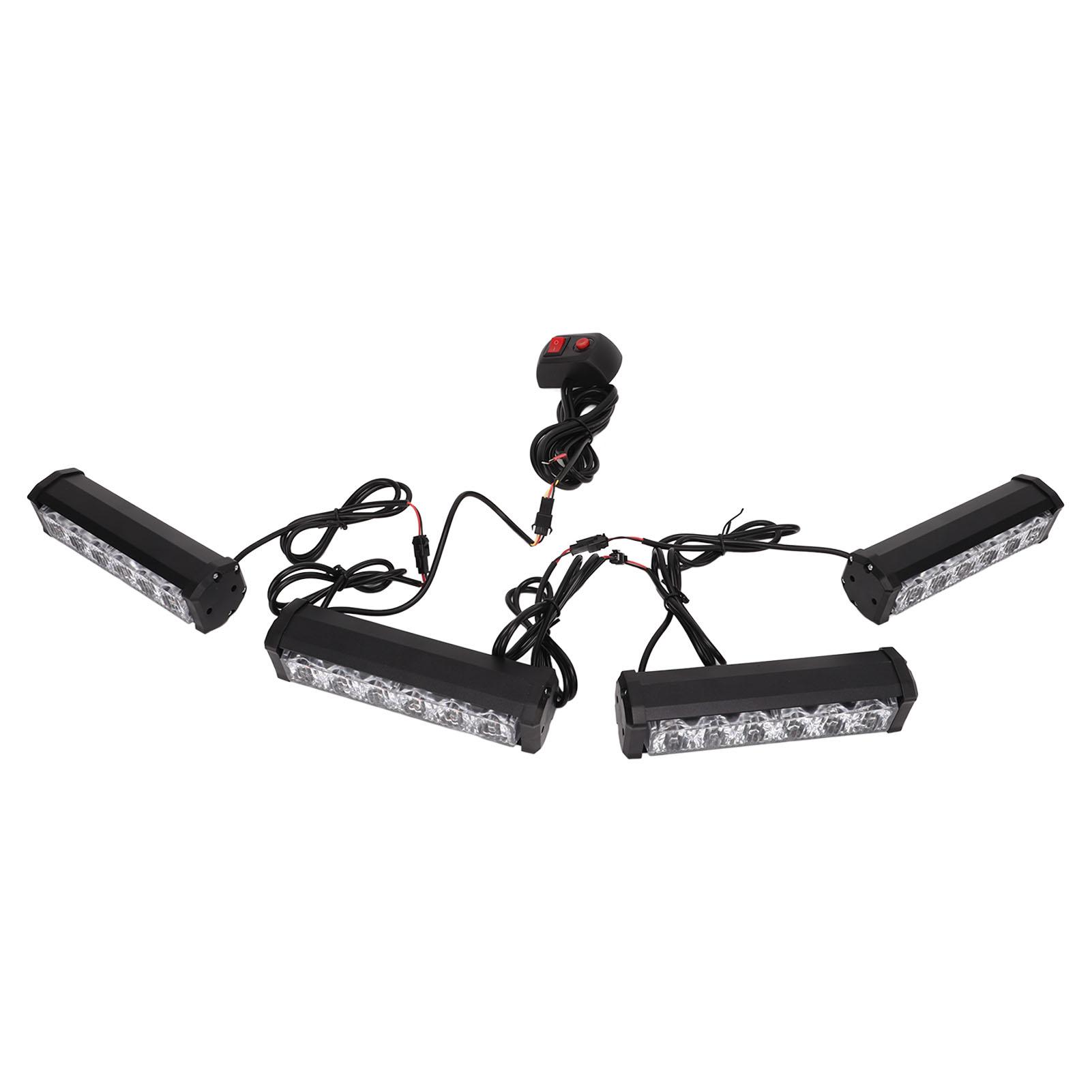 

4 в 1 светодиодный аварийный стробоскоп IP67 12 В 24 В передняя решетка мигающий аварийный свет для транспортного средства грузовик