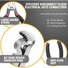 3Pcs Electrical Disconnect Pliers 37960/37980, Electrical Connector Pliers Sets(Straight & 60°Bend & 2 Head Separator), Push Tab Style Plugs for