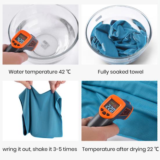 Toalla de enfriamiento instantáneo Extra suave, secado rápido, absorción del sudor, transpirable, para correr, Yoga, entrenamiento, toalla fría, suministros deportivos