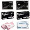 High-Elastic Black Nitrile Gloves - Disposable, Protective, Latex-Free