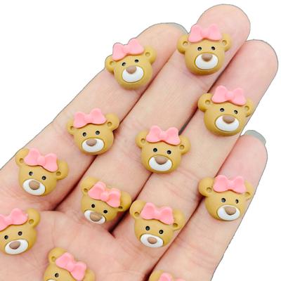 20Pcs New Cute Mini Cartoon Butterfly Junction Little Bear Flat Back Resin Diy Jewelry Hairpin Craft Decoration Accessories A89