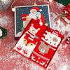 Santa Socks Christmas Decoration for Home Merry Christmas Ornament Happy New Year  Xmas Gifts