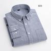 Fashion 100%cotton Casual long-sleeve Shirts for men oxford striped plaid tops slim fit formal shirt white black office clothes