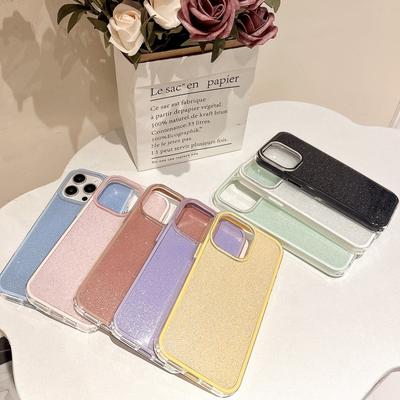 Einfacher Drei-in-Eins Blitzpuder Einfarbig iPhone14PRO Geeignet für 13 Apple 16/15PROMAX Handyhülle Sturzsicher