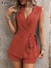 New Women's Summer Blazer Vest Wide Leg Pants Set