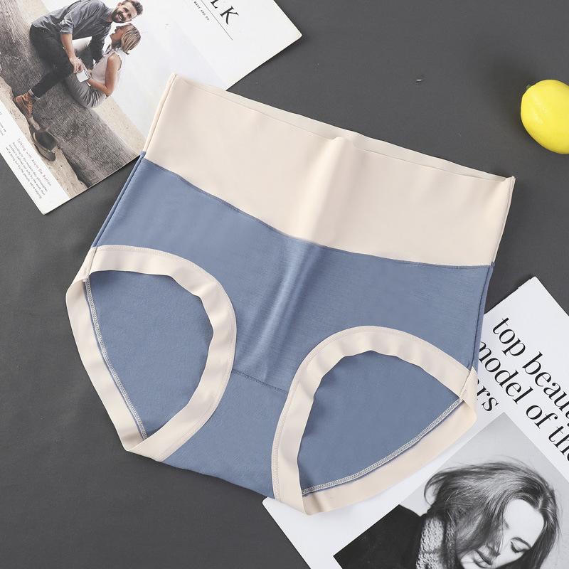 

Набор из 60 штук женских трусов-слипов с высокой посадкой, бесшовных, из ледяного шелка, с контролем живота, с антибактериальной хлопковой ластовицей XXL (150-170 jin)