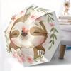 1pc Sloth Cartoon Umbrella, Portable 3-Fold Compact Umbrella, Suitable for Camping, Hiking and Travel, Ideal Easter Birthday Gift for Family and Frien