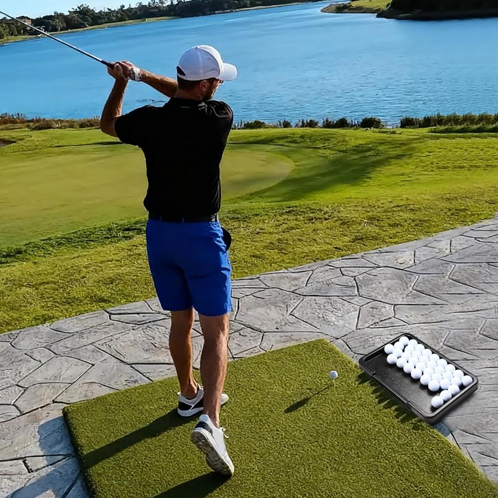 Golf Ball Storage Tray Premium Large Capacity Golfball Container Golf Driving Ball Box Golf Ball Tray Golf Ball Container