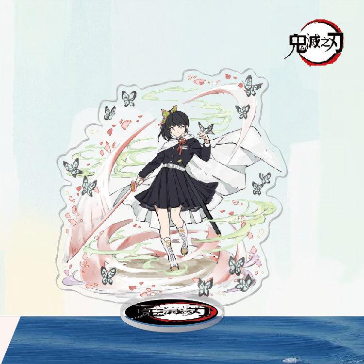 Game Anime Demon Slayer Blade Tanjiro Acrylic Cosplay Character Stand Acrylic Figure Stand Painted Desk Decor Ornament Gift