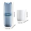 4 Pcs Travel Storage Cup Travel Portable Toothbrush Cup Home Dental Cylinder Toothbrush Storage Box Travel Home Wash Set