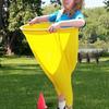 Funny Granny Pants Yard Game Set Entertainment Throwing Game Giants Elastic Pants with 4 Balls and Air pumps Enduring