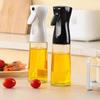220ml Transparent Glass Oil Spray Bottle with Push and Squeeze Mechanism