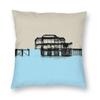 Billy Brighton On Brighton West Pier Square Pillowcase Polyester Linen Velvet Printed Zip Decorative Pillow Case Sofa x