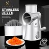 LFGB Certificated Manual Kitchen Vegetable Grater Quick Cutting Carrot Potato Onion Cucumber Slicer with Powerful Suction Cup