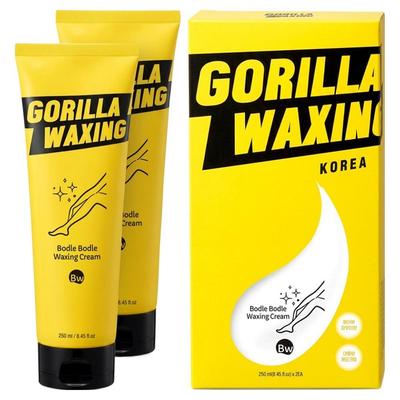 Gorilla Waxing Slät Hårborttagningskräm Alla Kroppsdelar Depileringskräm 250 ml x 2 st