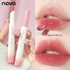NOVO Charming Translucent Glossy Lipstick: Moisturizing, Hydrating, Long-Lasting, Bare Face Whitening for Autumn/Winter.