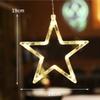 15PCS Christmas String Lights LED String Lights Suction Cup String Lights Showcase Window Decoration Festive Decoration Lights