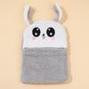 Winter Cartoon Rabbit Coral Velvet Cap Plush Balaclava Kids Caps Double Fleece Baby Scarf Hat Children