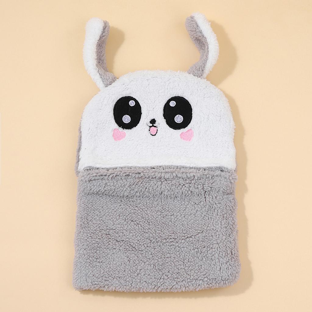 Winter Cartoon Rabbit Coral Velvet Cap Plush Balaclava Kids Caps Double Fleece Baby Scarf Hat Children