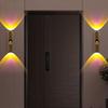 Two Tone Cat Eye Motion Sensor Wall Lamp USB Rechargeable Energy Efficient Lighting for Home Office Hotel Corridor