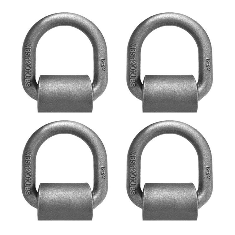 X7JF Heavy Duty Weld On D Ring 12000Lbs Truck Trailer Tie Down Cargo Anchors Point Tiedown Hardware
