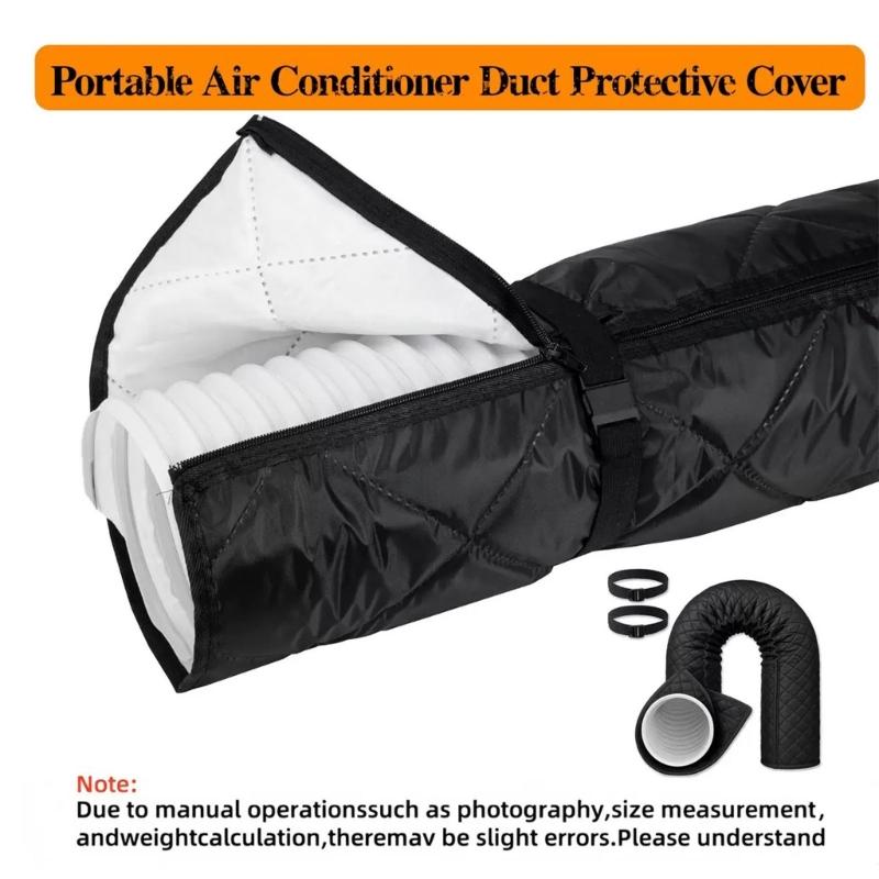 Portable Air Conditioner Hose Cover, Fabric Insulation Sleeve for Bedroom Hose Zone and Indoor Room Comfort Use