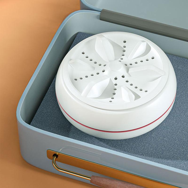 Mini Pralka Wysokiej Mocy Przenośna Mocne Czyszczenie Ultradźwiękowa Turbo Składana Podróżne Pranie