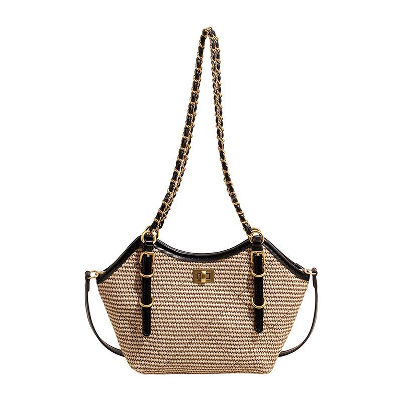2026 Summer Fashion Woven Straw Handbag - Versatile and Trendy Crossbody Shoulder Bag for Going Out