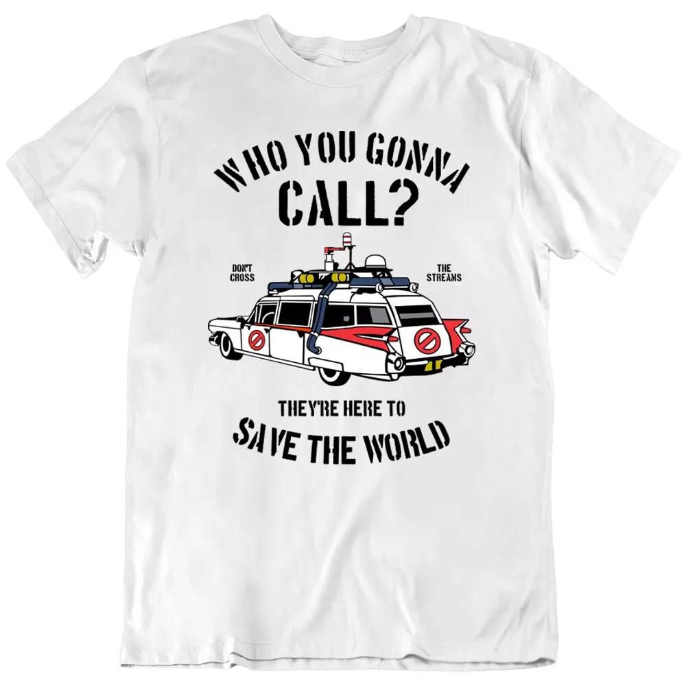 Who You Gonna Call? Ghostbusters Car Quotes Video Game TV T Shirt Tee Gift New M
