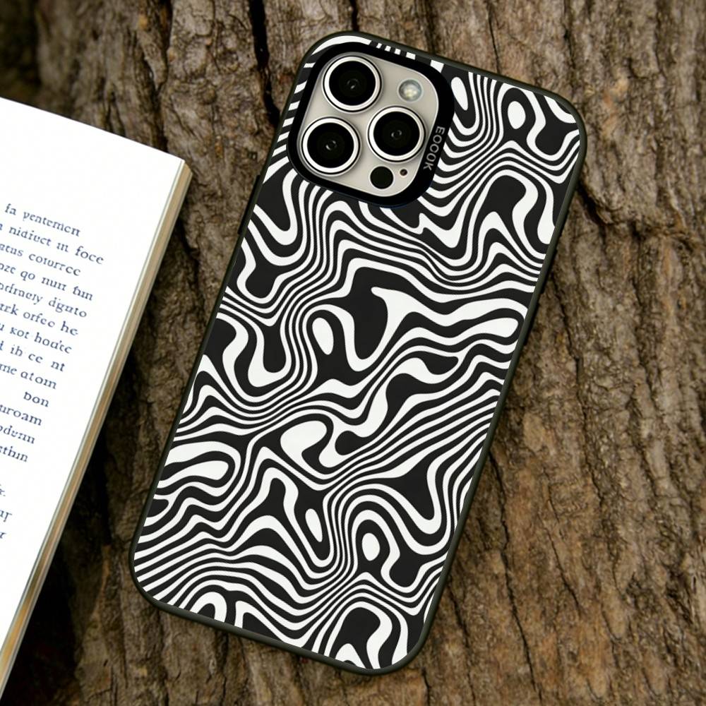 Zebra pattern Phone Case For iPhone 17,16,15,14,13,12,11 Plus,Pro Max,XS,Colorful Silver Phone case Funda Cover
