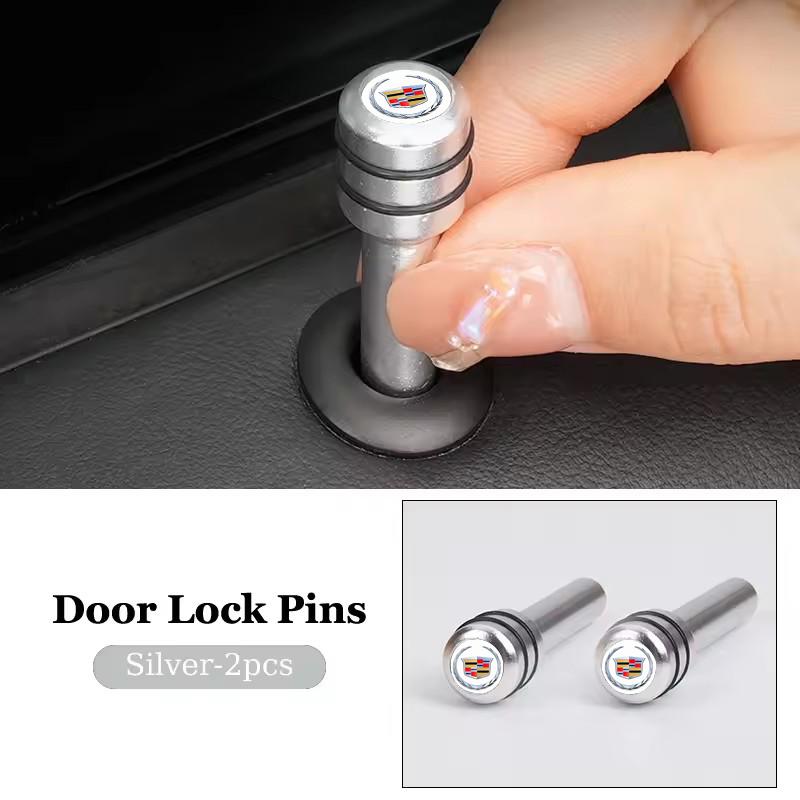 Aluminum Alloy Car Door Lock Knob Pins Caps Covers For Cadillac ATS CT4 CT6 CTS ESCALADE SLR SLS SRX XLR XT5 XT6 XTS Accessories