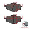 For FA101 YAMAHA DT YBR TDR YZ XC XT XTZ 50 80 125 200 225 250 350 600 660 CF125 Motorcycle Brake Pads