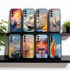 Ölgemälde Segelboot Handyhülle Für Samsung Galaxy A73,A72,A71,A70,A53,A52,A51,Weiche Silikon Schwarze Hülle